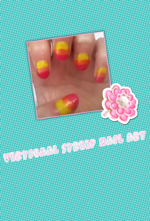verticaal streep nail art